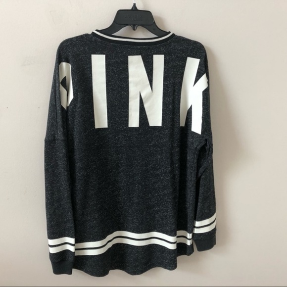 PINK Victoria's Secret Tops - Victoria's Secret PINK Charcoal Long Sleeve-Size S
